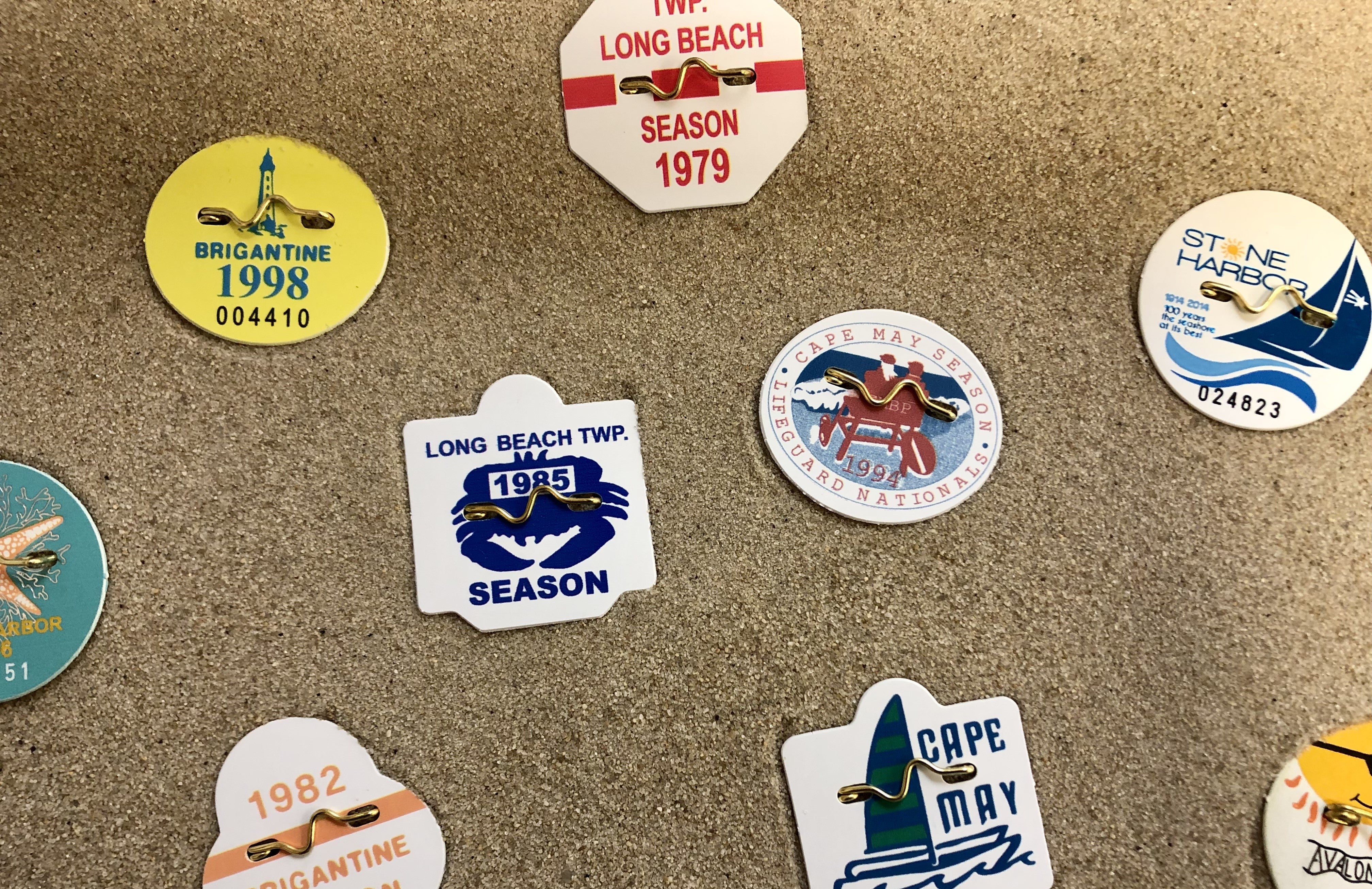 Old/Collectible/Novelty Beach Tags/Badges – Jersey Cape Tags