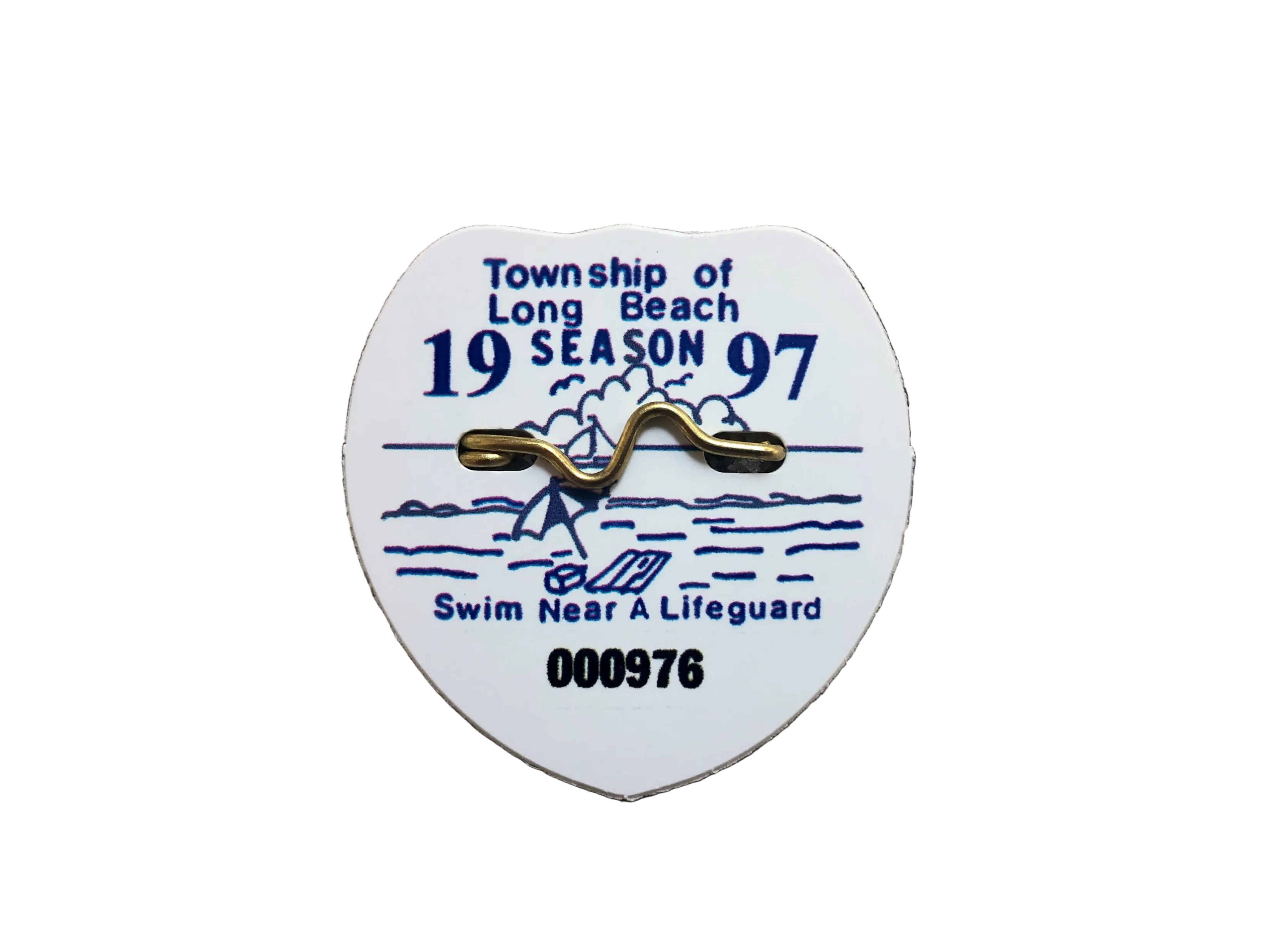 Long Beach Island Nj Beach Badges RETRO Long Beach Township
