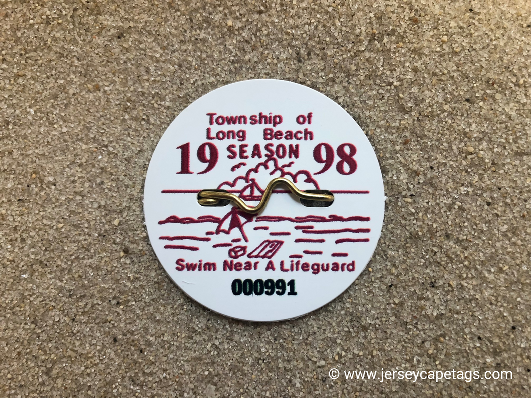 Long Beach Township 1998 Seasonal Beach Badge