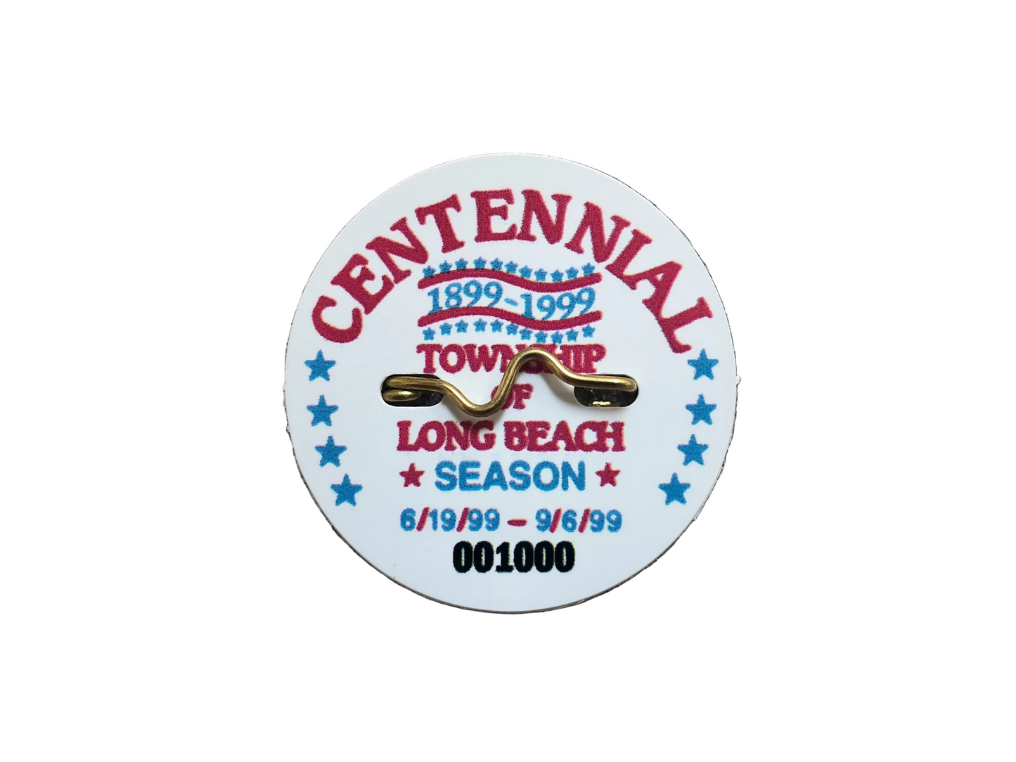 RETRO Long Beach Township 1999 Seasonal Beach Badge