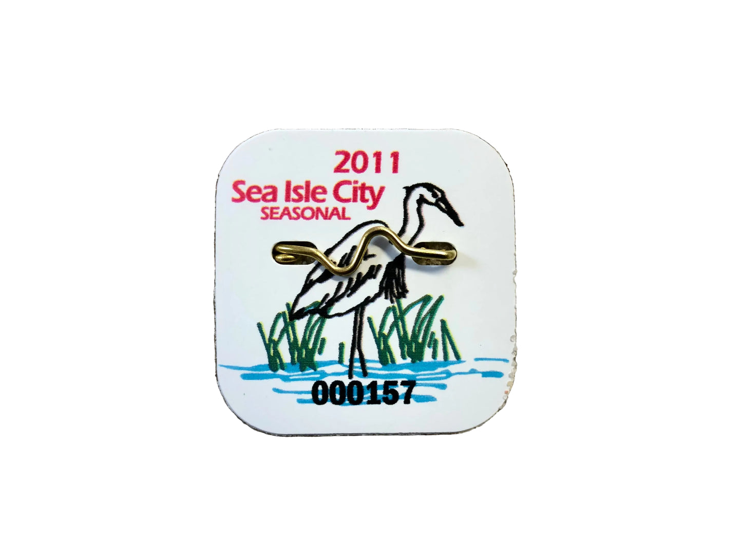 RETRO Sea Isle City 2011 Seasonal Beach Tag