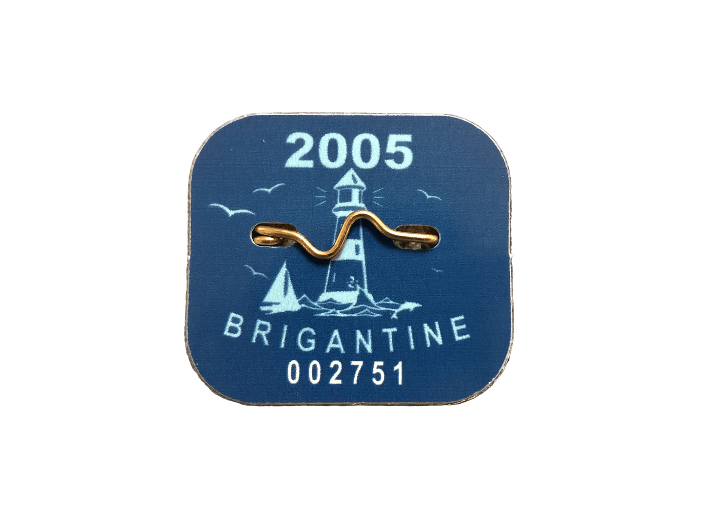 RETRO Brigantine 2005 Seasonal Beach Tag