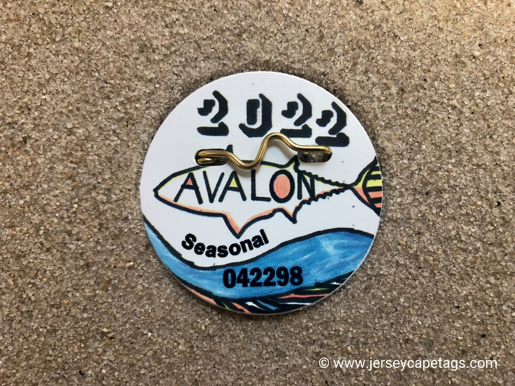 Avalon 2022 Seasonal Beach Tag
