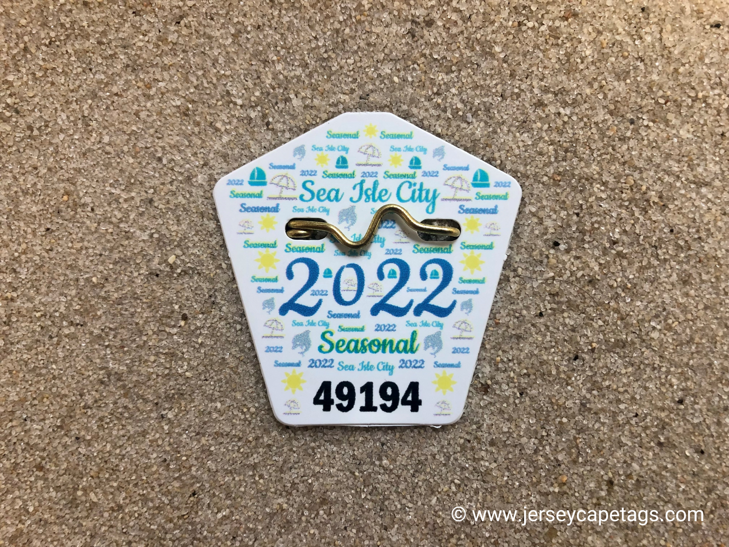 RETRO Sea Isle City 2022 Seasonal Beach Tag