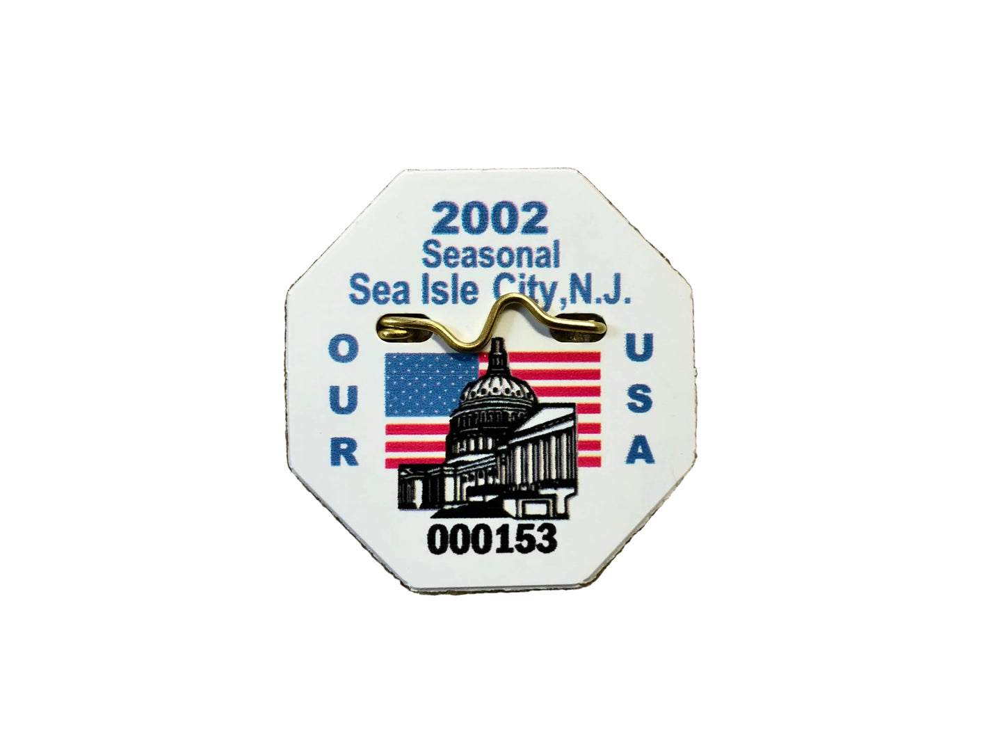 RETRO Sea Isle City 2002 Seasonal Beach Tag