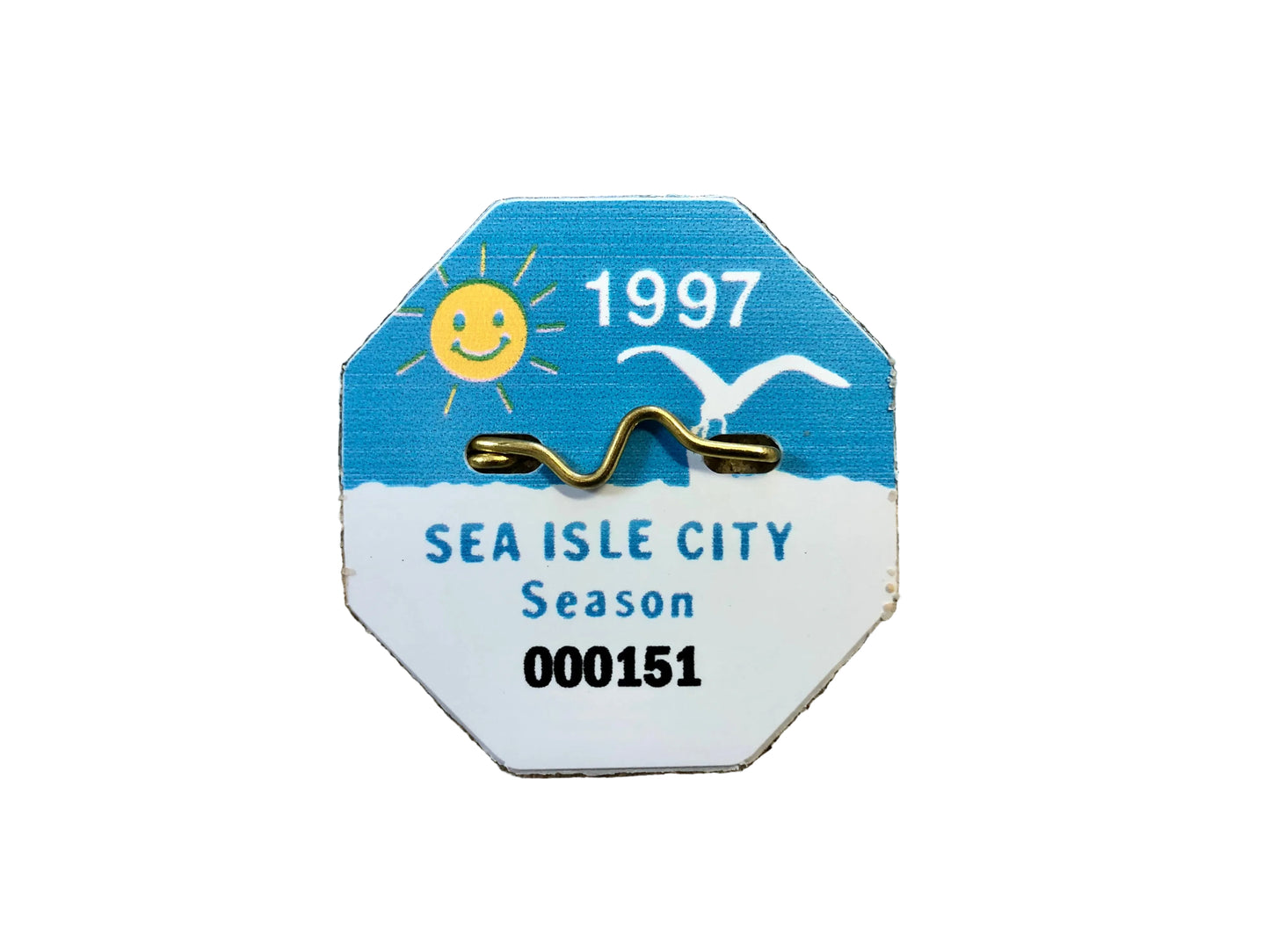 RETRO Sea Isle City 1997 Seasonal Beach Tag