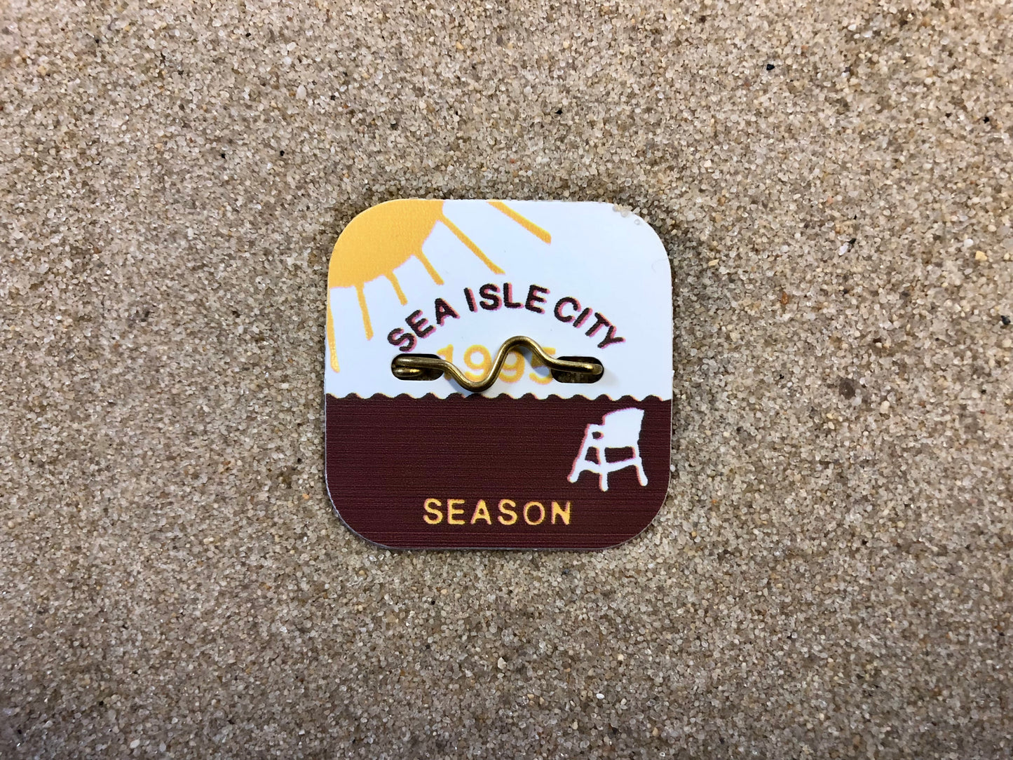 RETRO Sea Isle City 1995 Seasonal Beach Tag