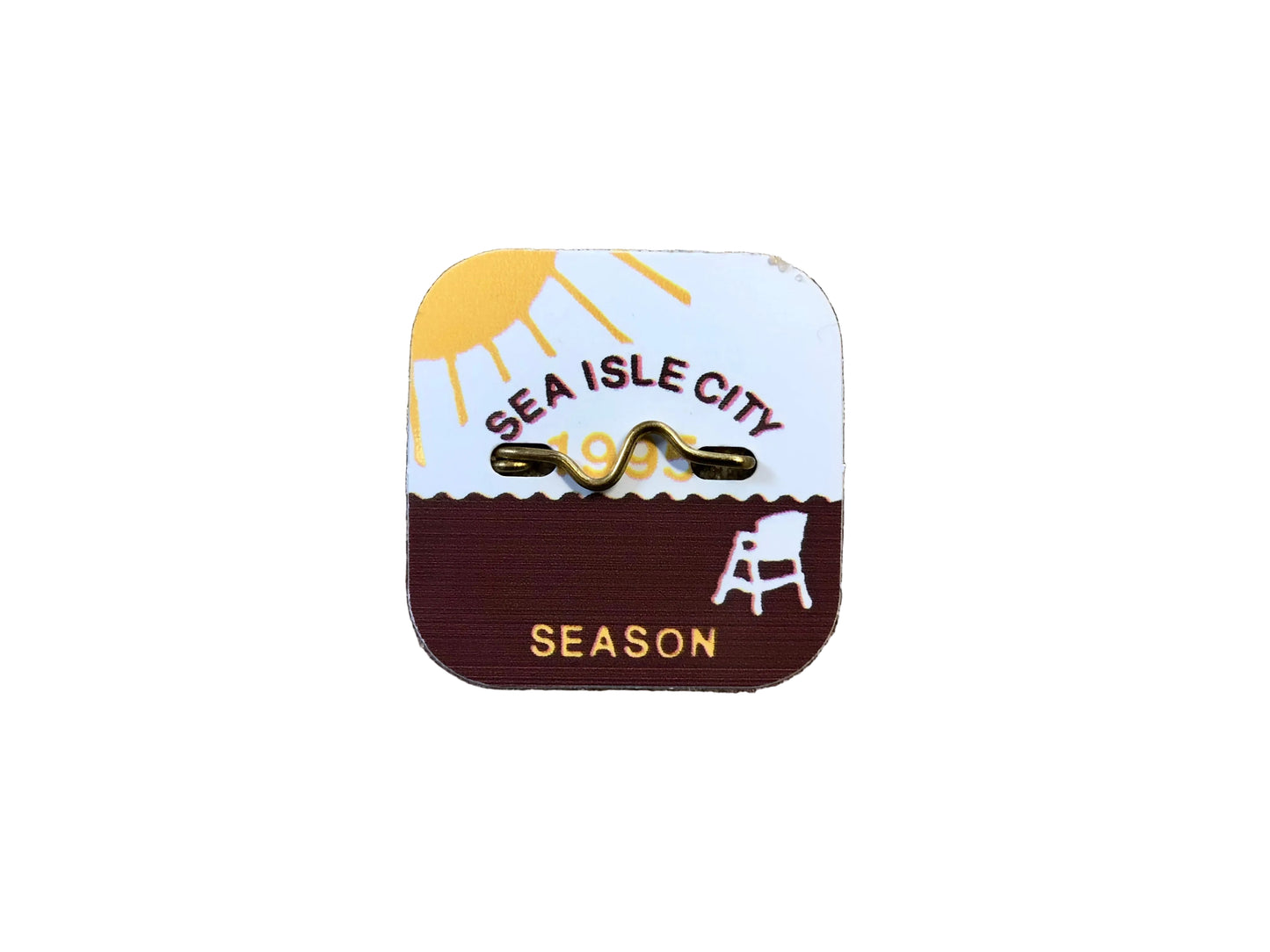 RETRO Sea Isle City 1995 Seasonal Beach Tag