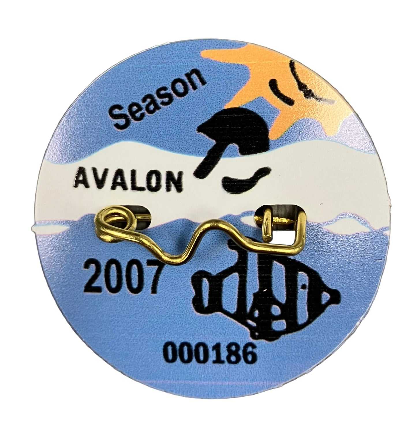 RETRO Avalon 2007 Seasonal Beach Tag