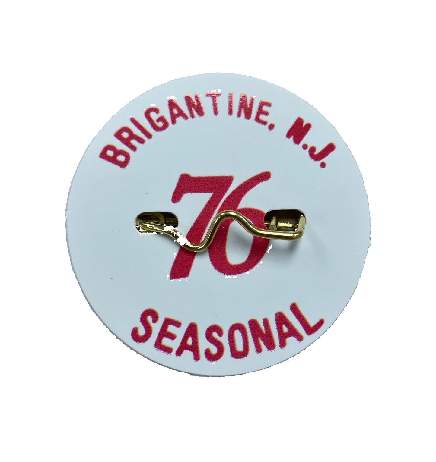RETRO Brigantine 1976 Seasonal Beach Tag