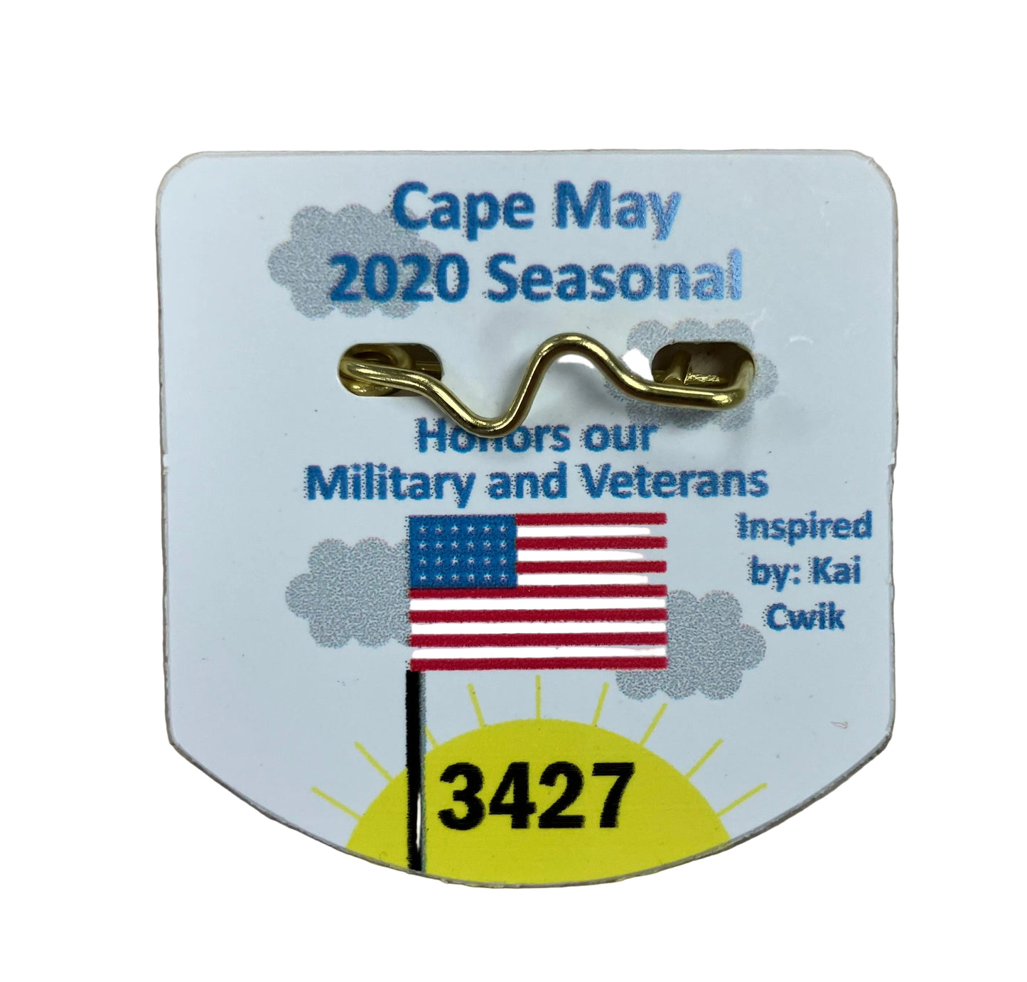 RETRO Cape May 2020 Active Military/Veteran Seasonal Beach Tag