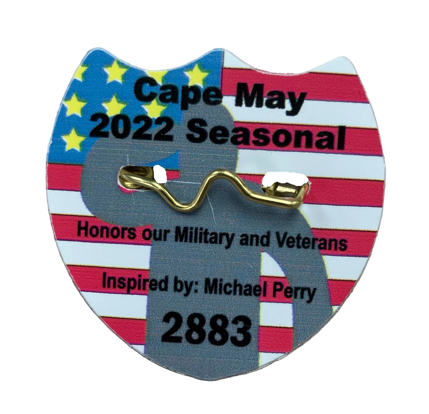 RETRO Cape May 2022 Active Military/Veteran Seasonal Beach Tag