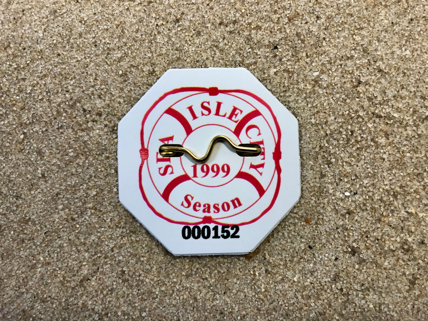 RETRO Sea Isle City 1999 Seasonal Beach Tag