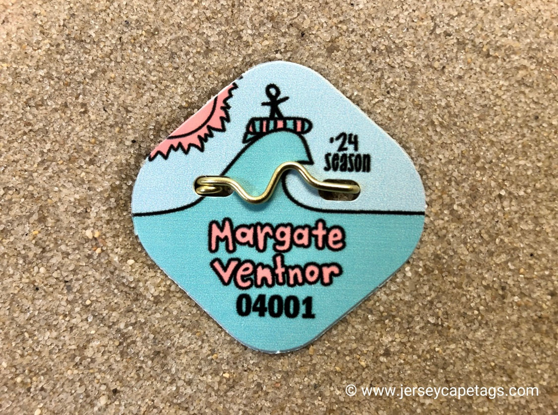 Margate 2024 Seasonal Beach Tag Jersey Cape Tags Online Store