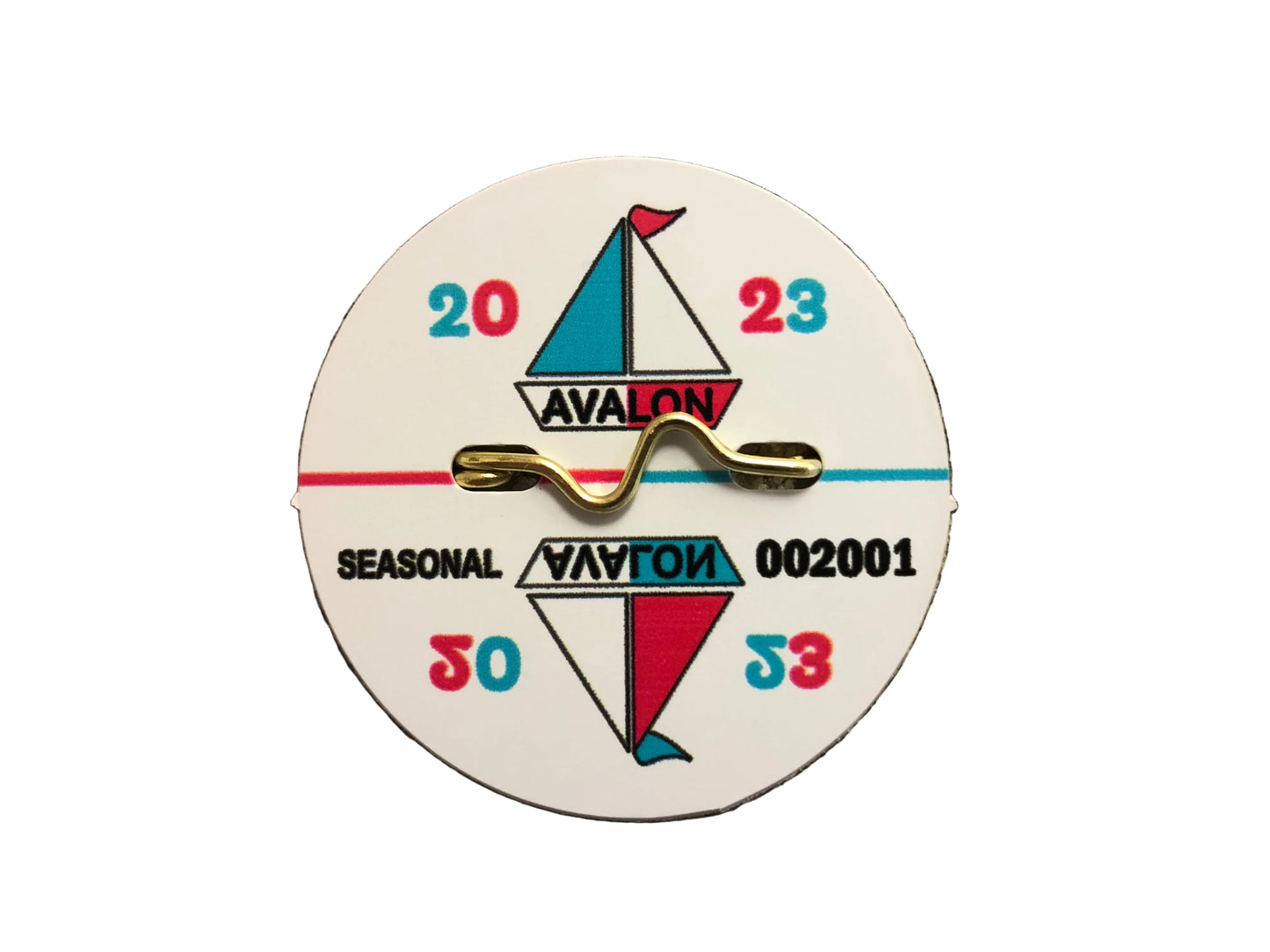 RETRO Avalon 2023 Seasonal Beach Tag