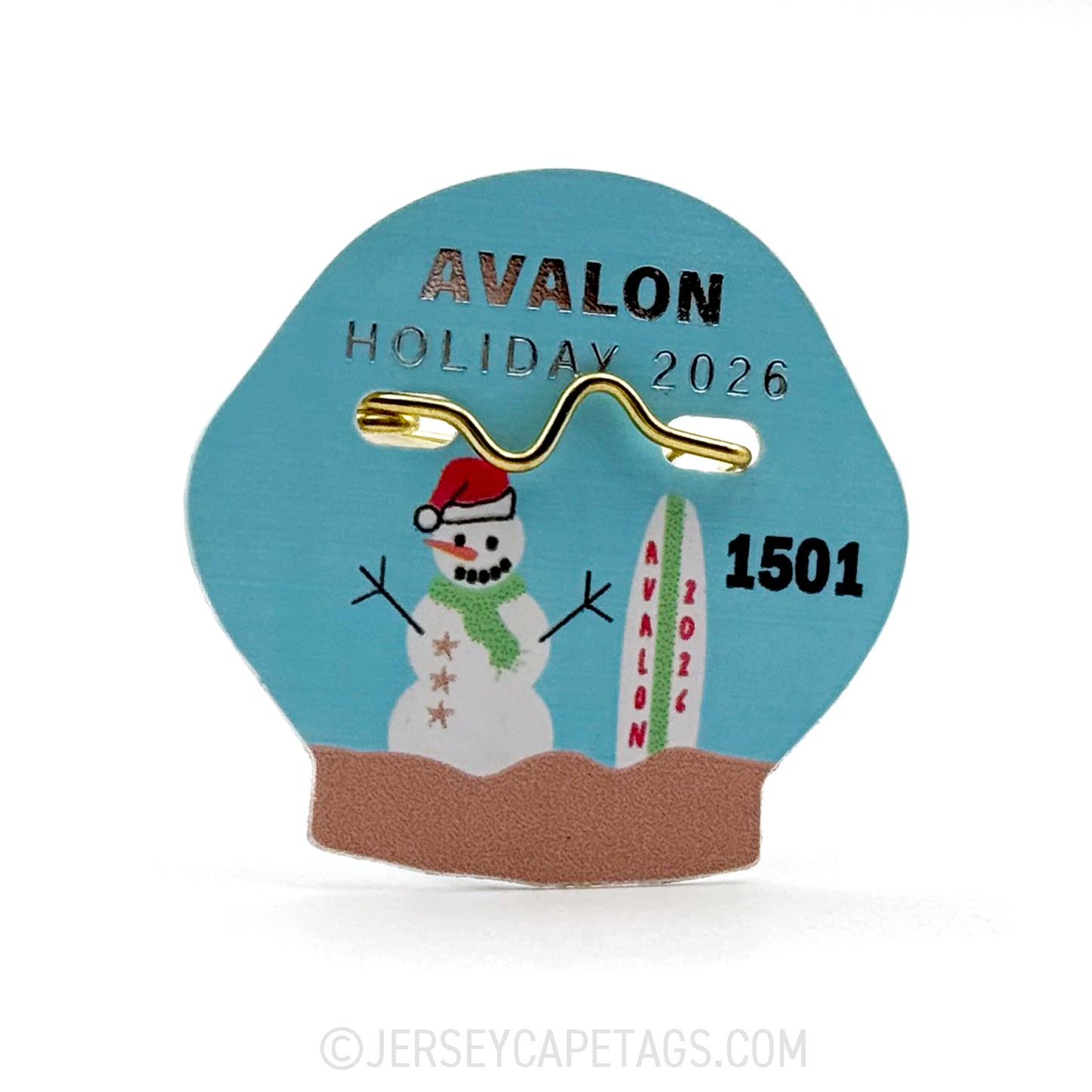 Avalon 2026 Holiday Seasonal Beach Tag