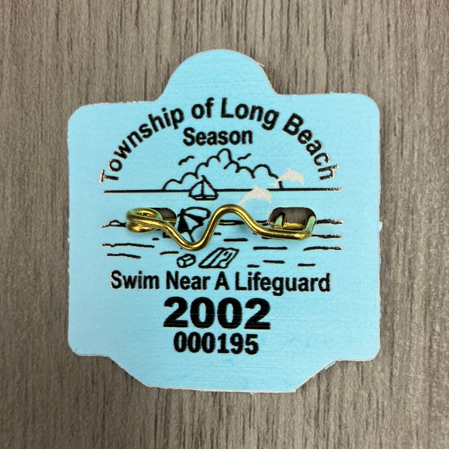 RETRO Long Beach Township 2002 Seasonal Beach Badge