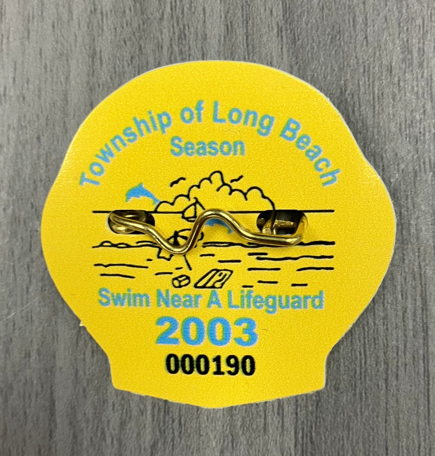 RETRO Long Beach Township 2003 Seasonal Beach Badge