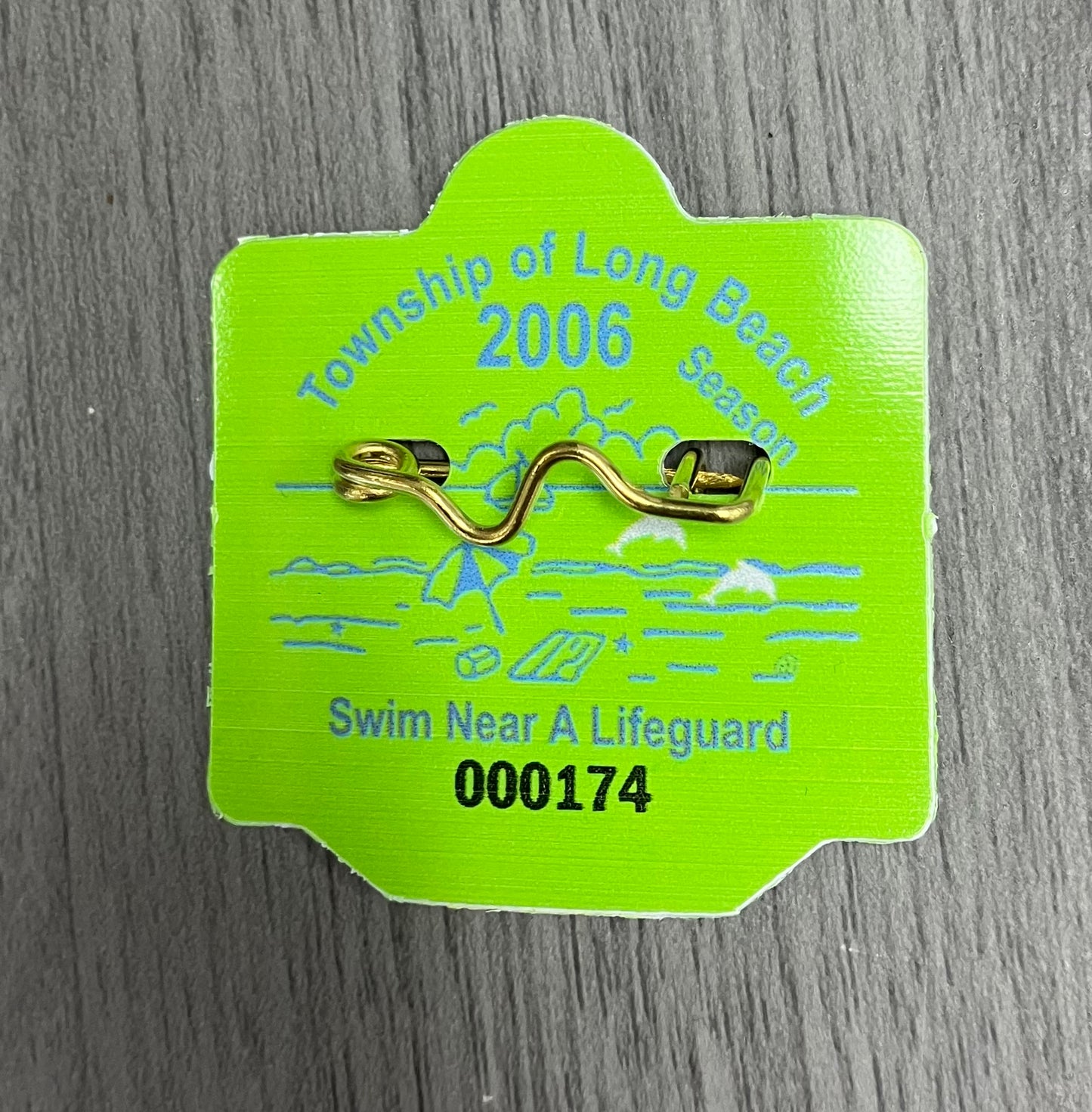 RETRO Long Beach Township 2006 Seasonal Beach Badge