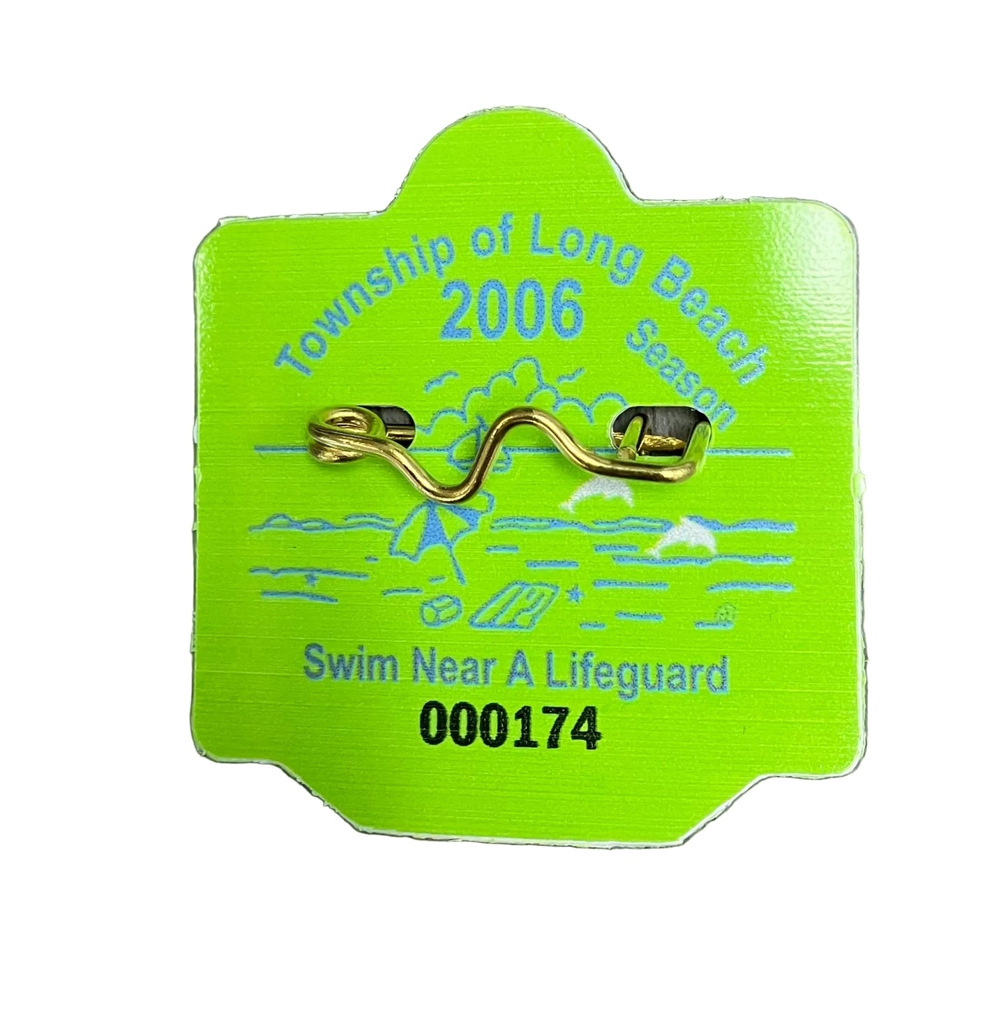 RETRO Long Beach Township 2006 Seasonal Beach Badge