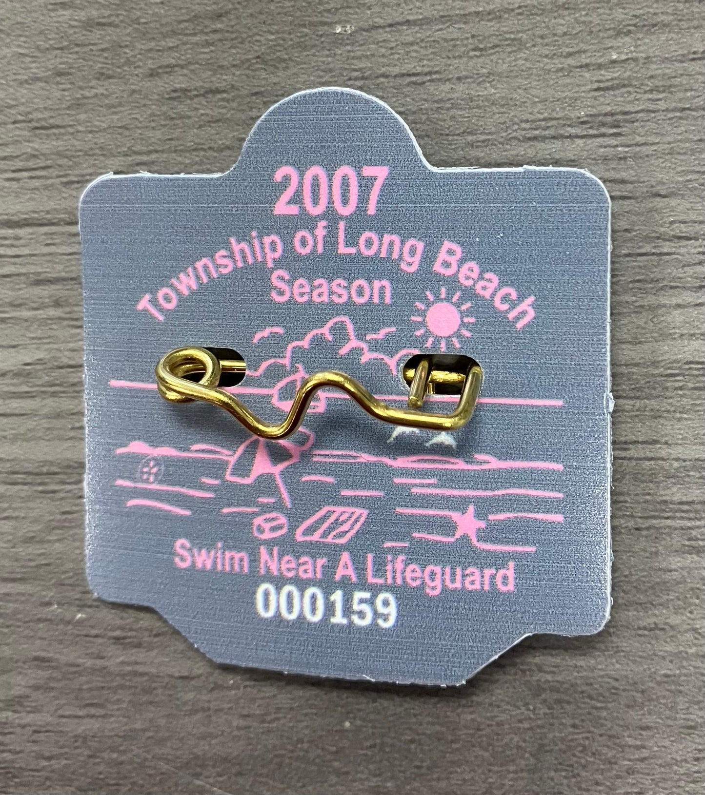 RETRO Long Beach Township 2007 Seasonal Beach Badge