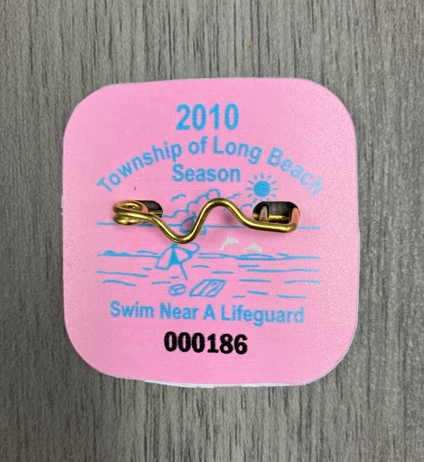 RETRO Long Beach Township 2010 Seasonal Beach Badge