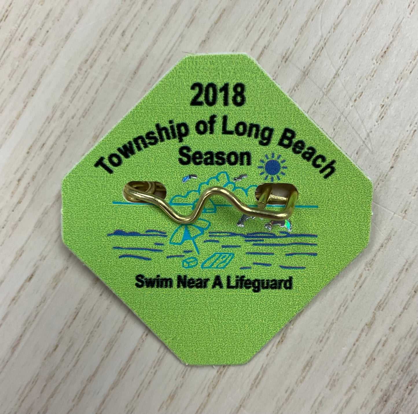 RETRO Long Beach Township 2018 Seasonal Beach Tag