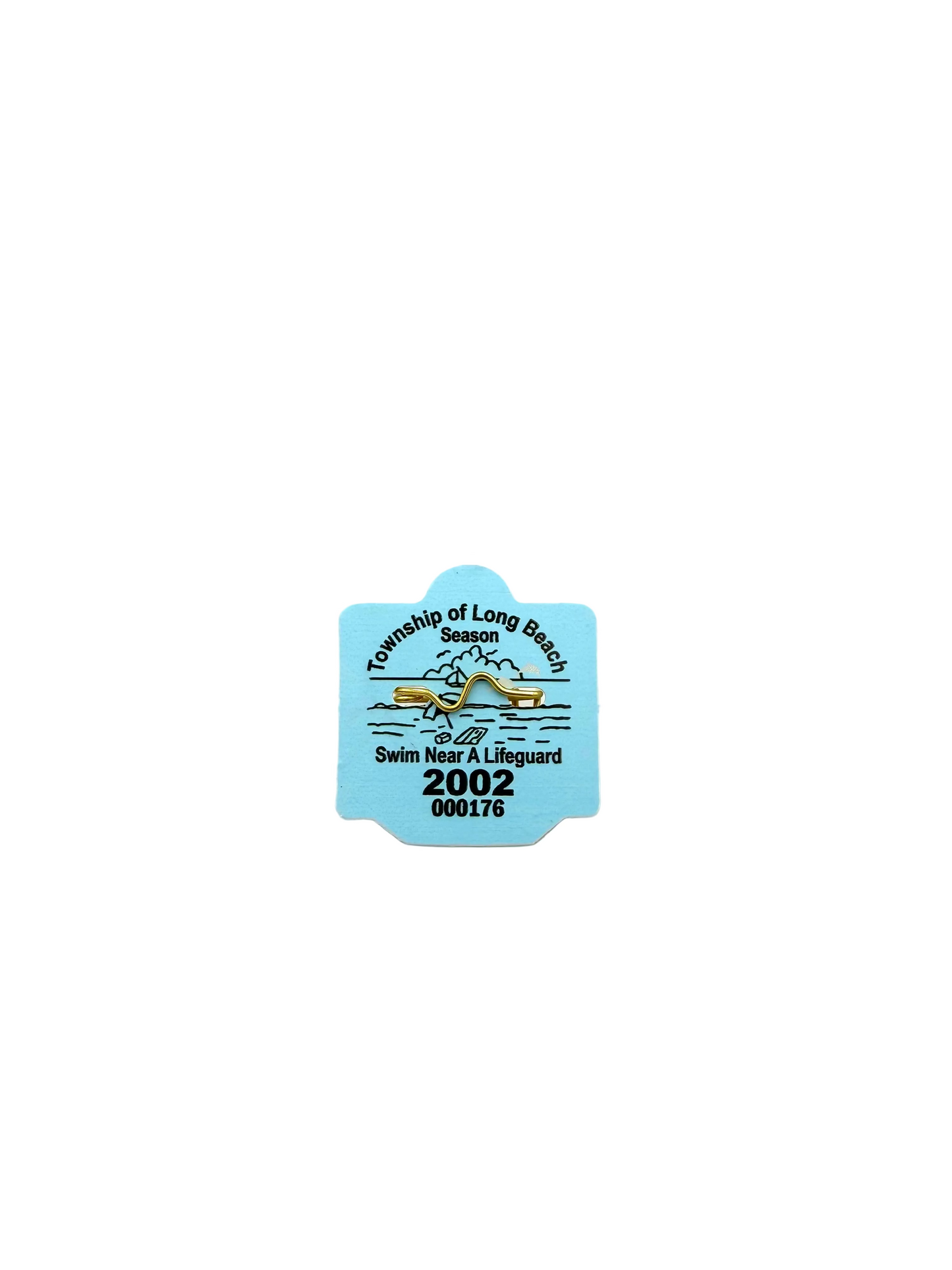 RETRO Long Beach Township 2002 Seasonal Beach Badge