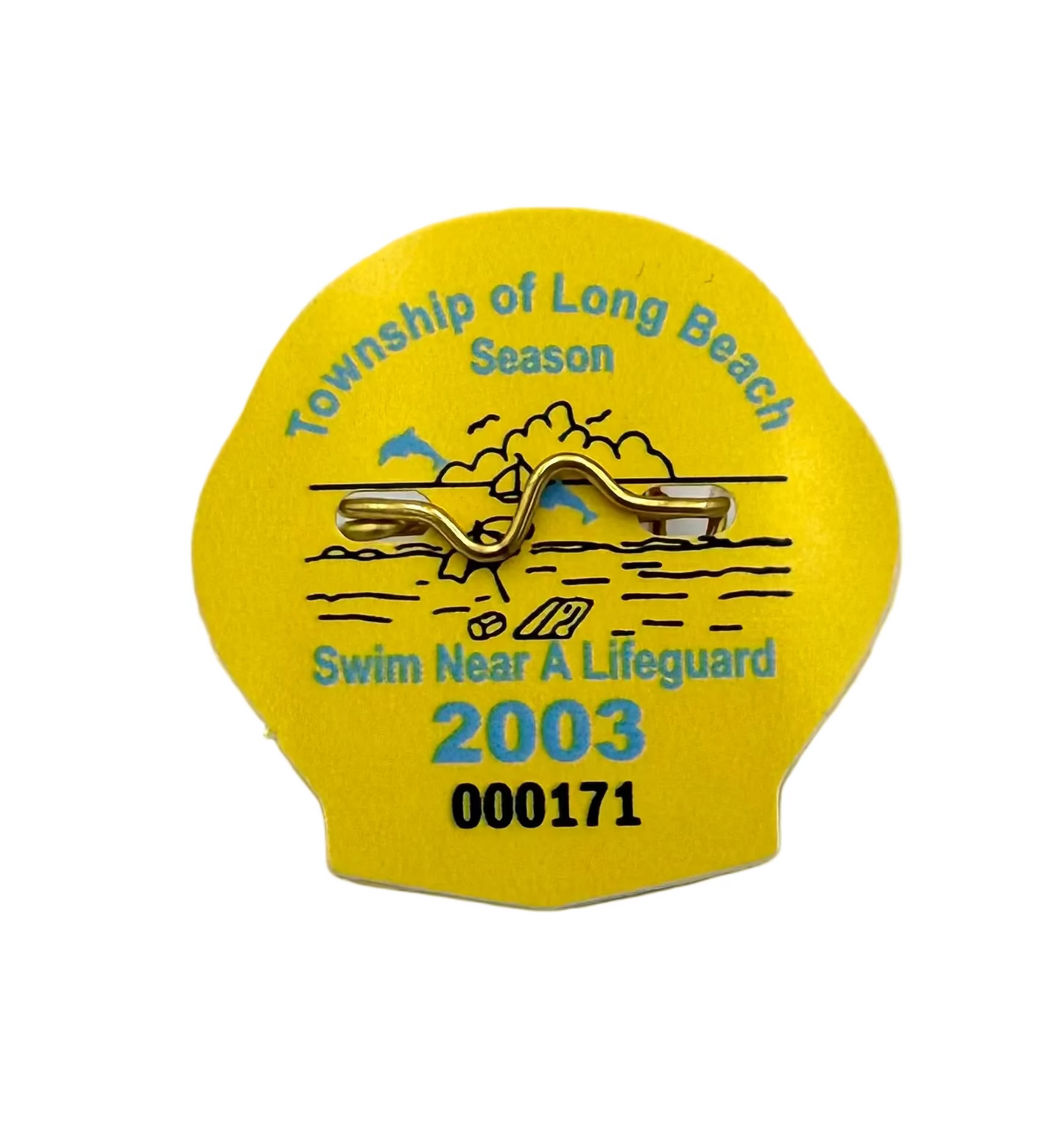 RETRO Long Beach Township 2003 Seasonal Beach Badge