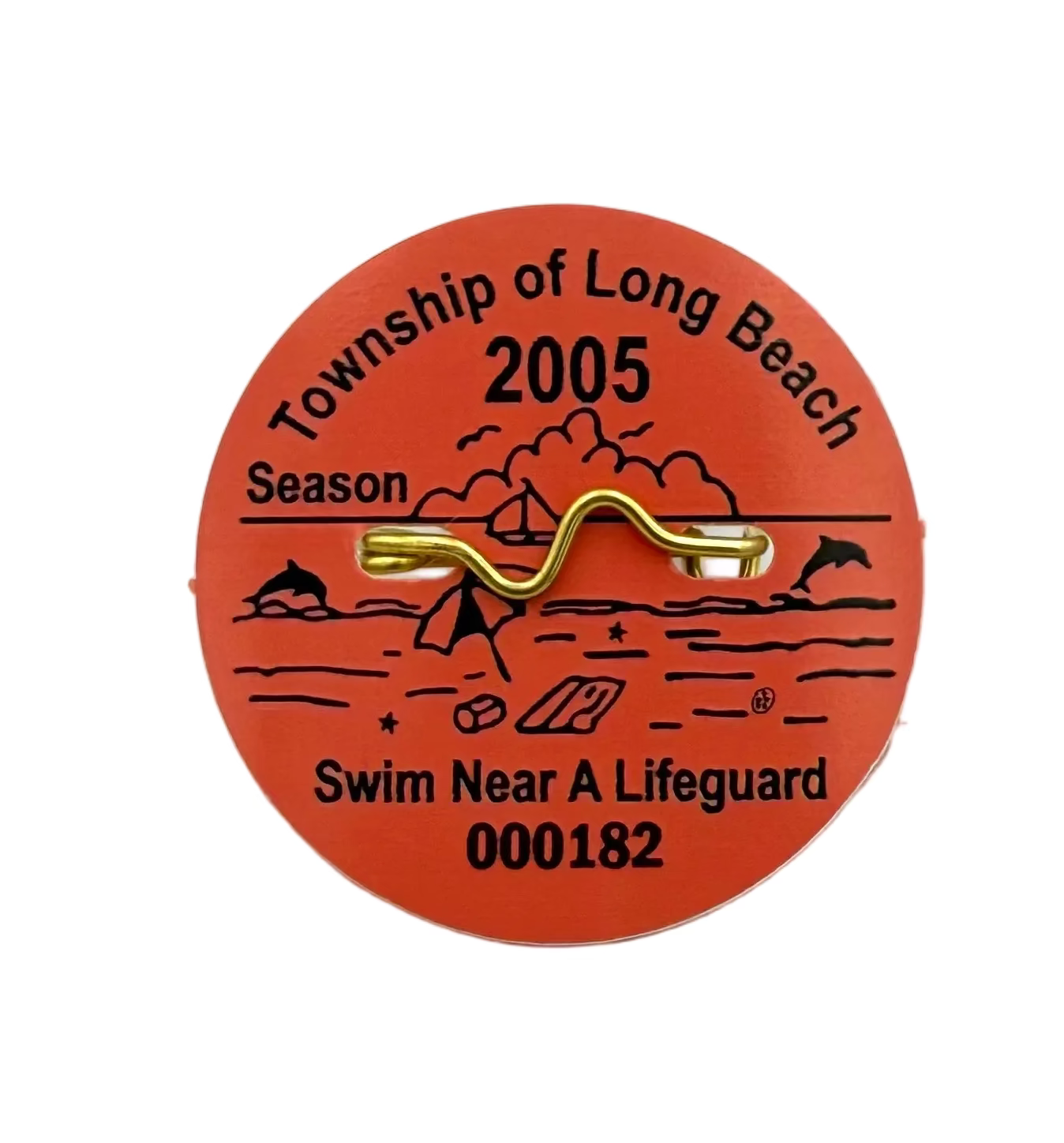 RETRO Long Beach Township 2005 Seasonal Beach Badge