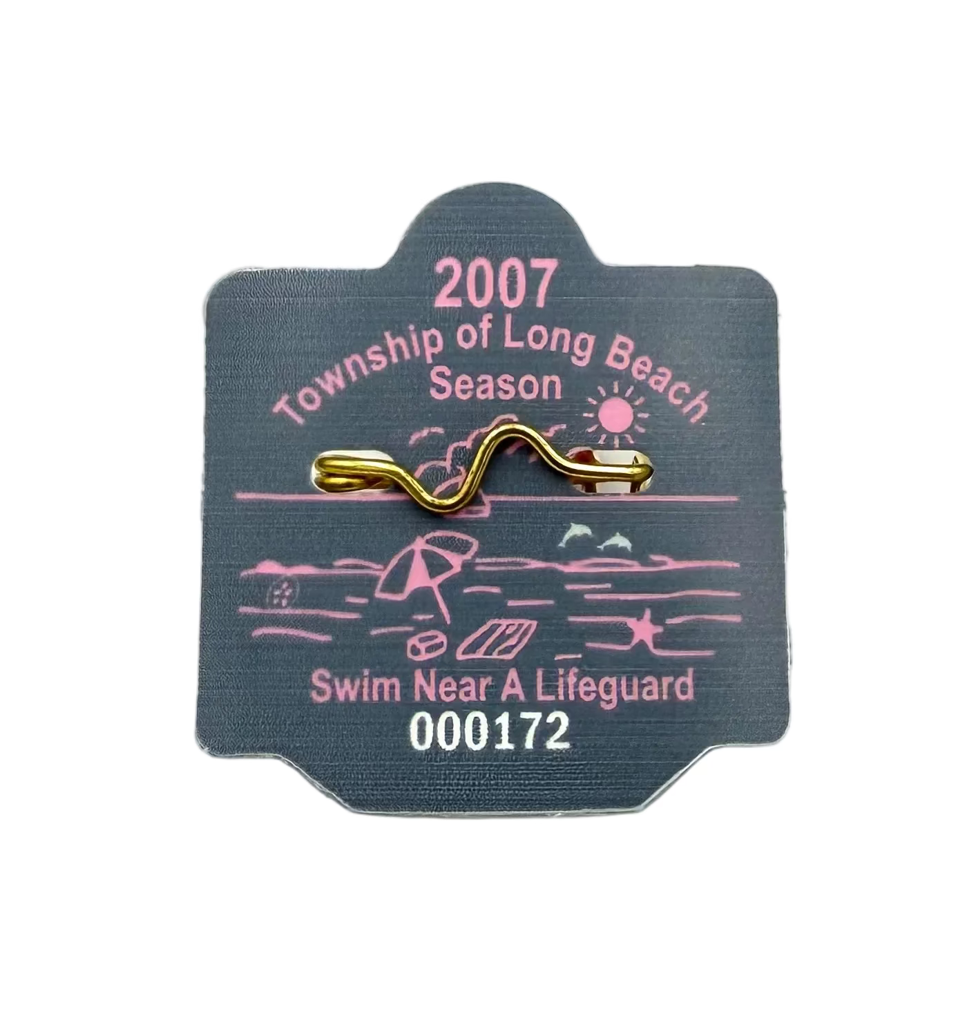 RETRO Long Beach Township 2007 Seasonal Beach Badge