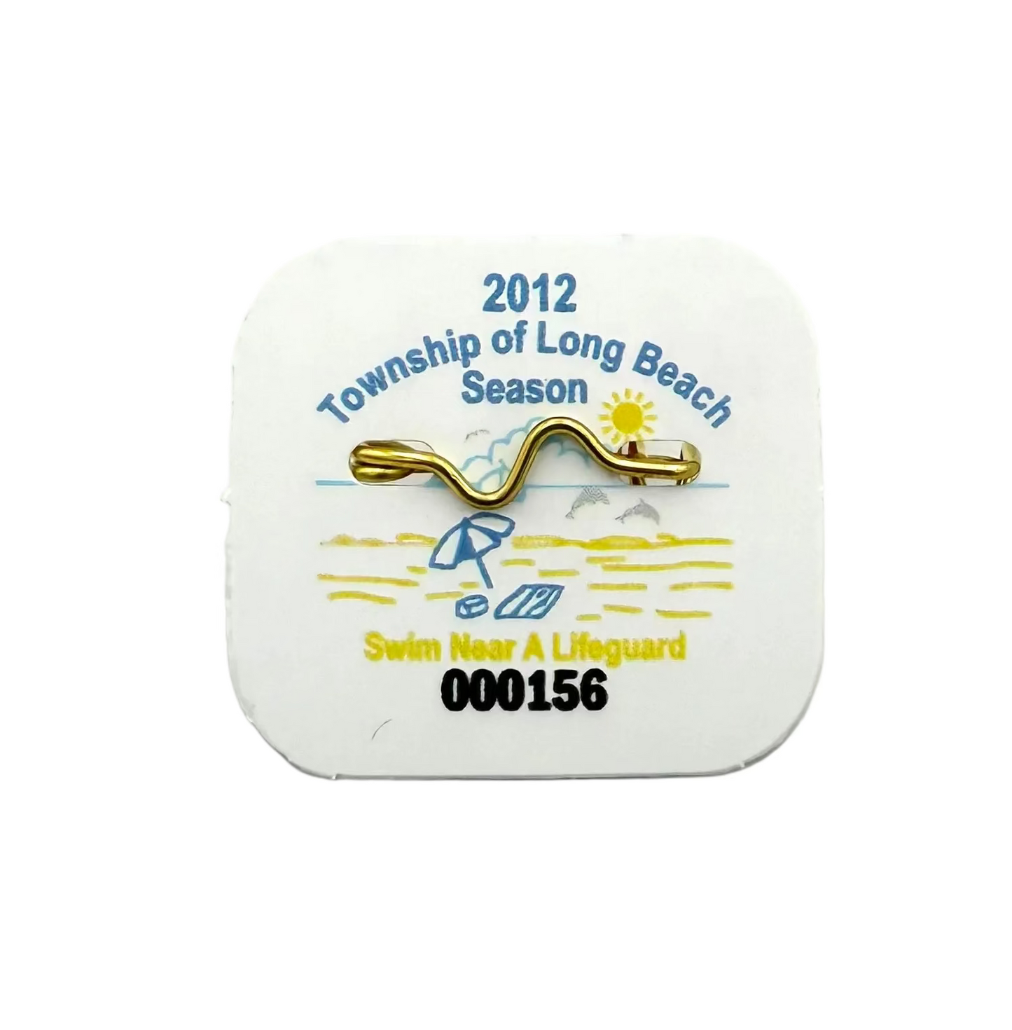 RETRO Long Beach Township 2012 Seasonal Beach Badge