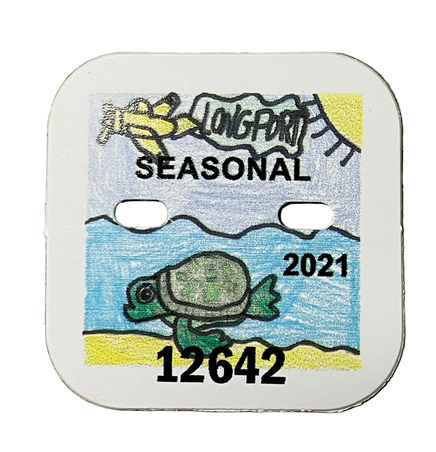 RETRO Longport 2021 Seasonal Beach Badge