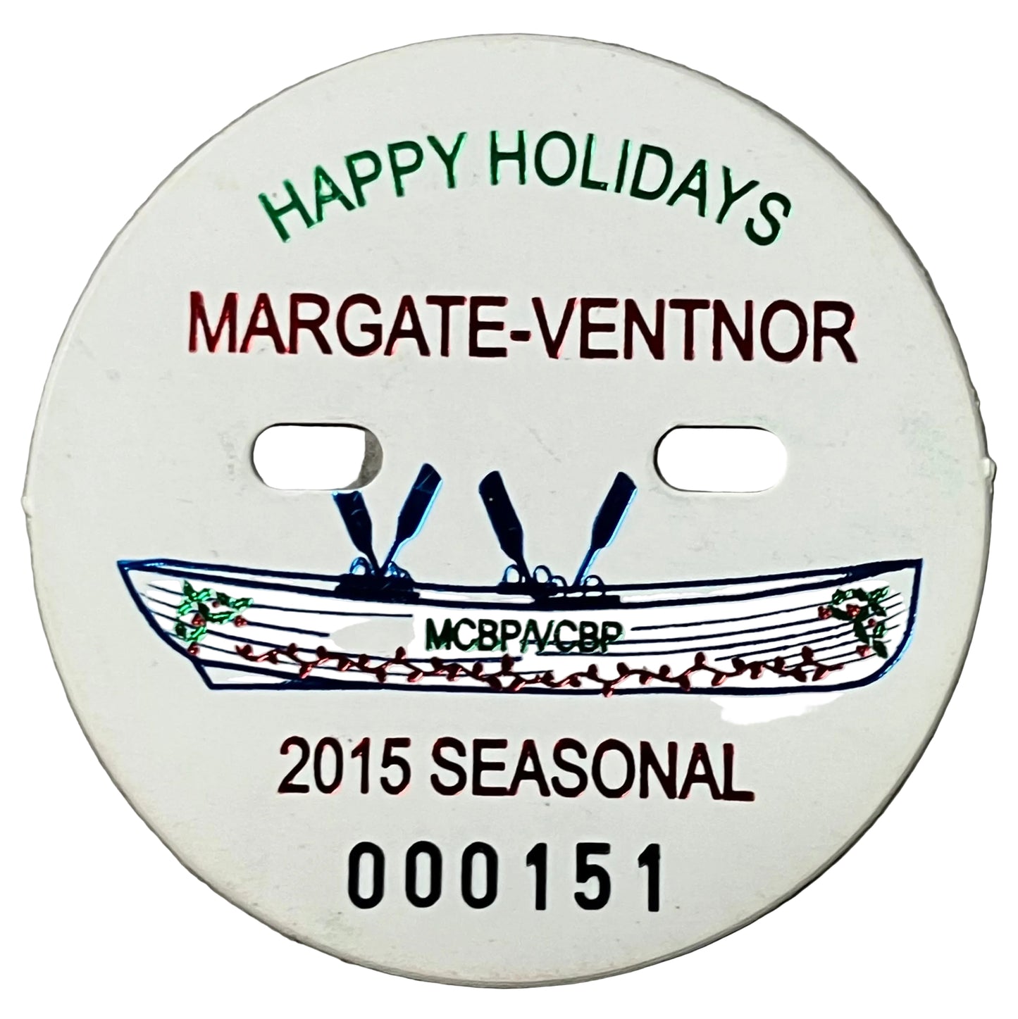 RETRO Margate 2015 Holiday Beach Tag