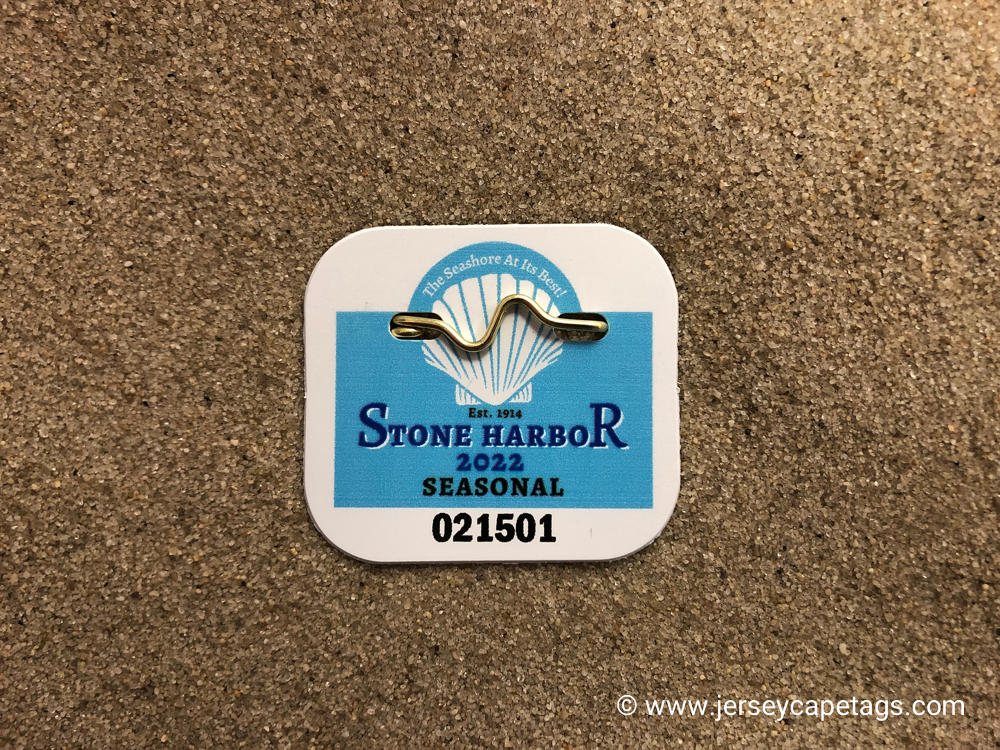 RETRO Stone Harbor 2022 Seasonal Beach Tag