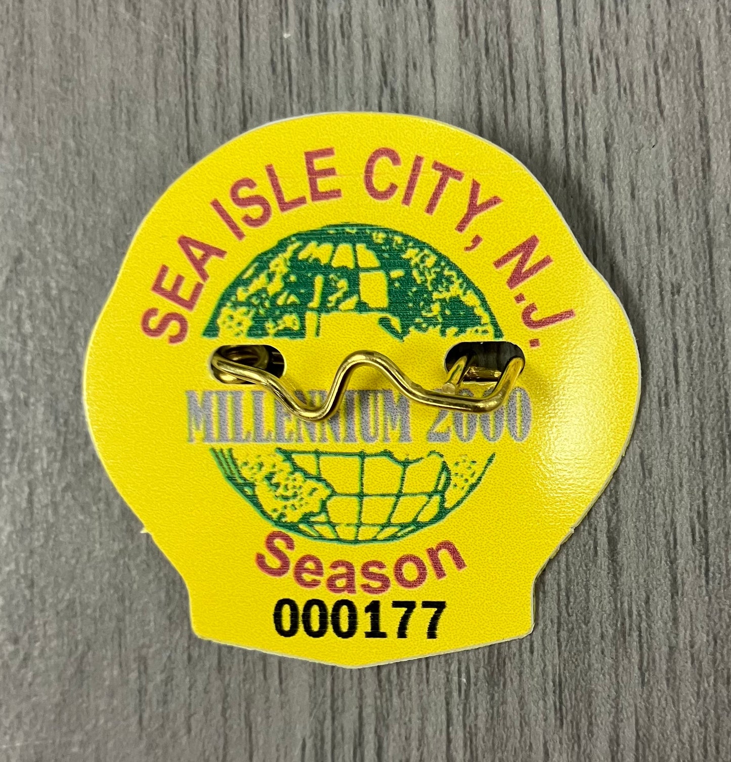 RETRO Sea Isle City 2000 Seasonal Beach Tag