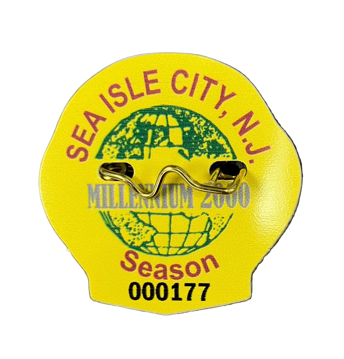RETRO Sea Isle City 2000 Seasonal Beach Tag