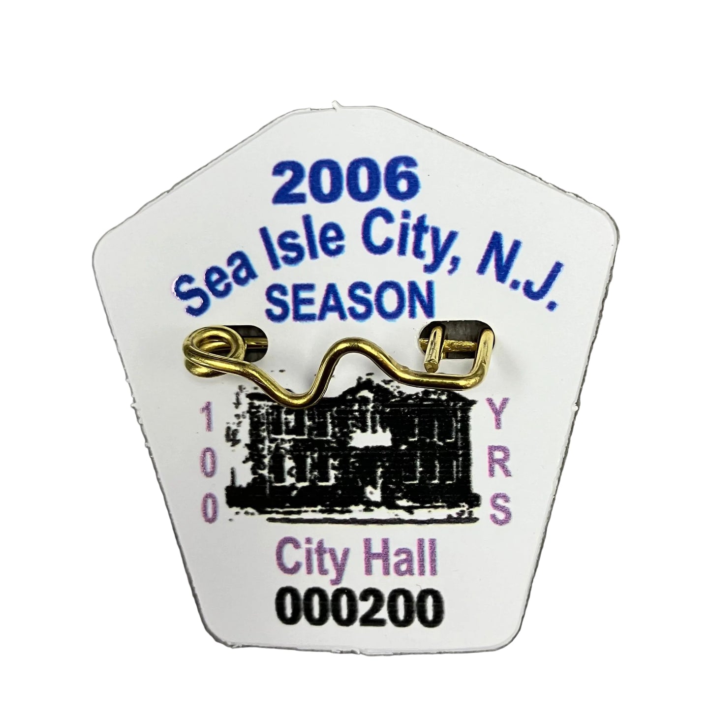 RETRO Sea Isle City 2006 Seasonal Beach Tag
