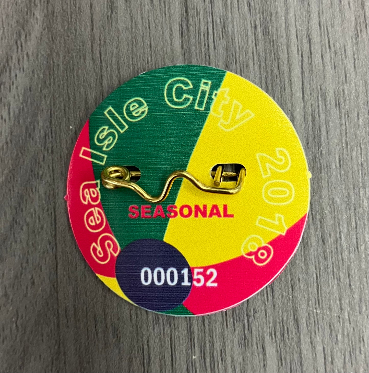 RETRO Sea Isle City 2018 Seasonal Beach Tag