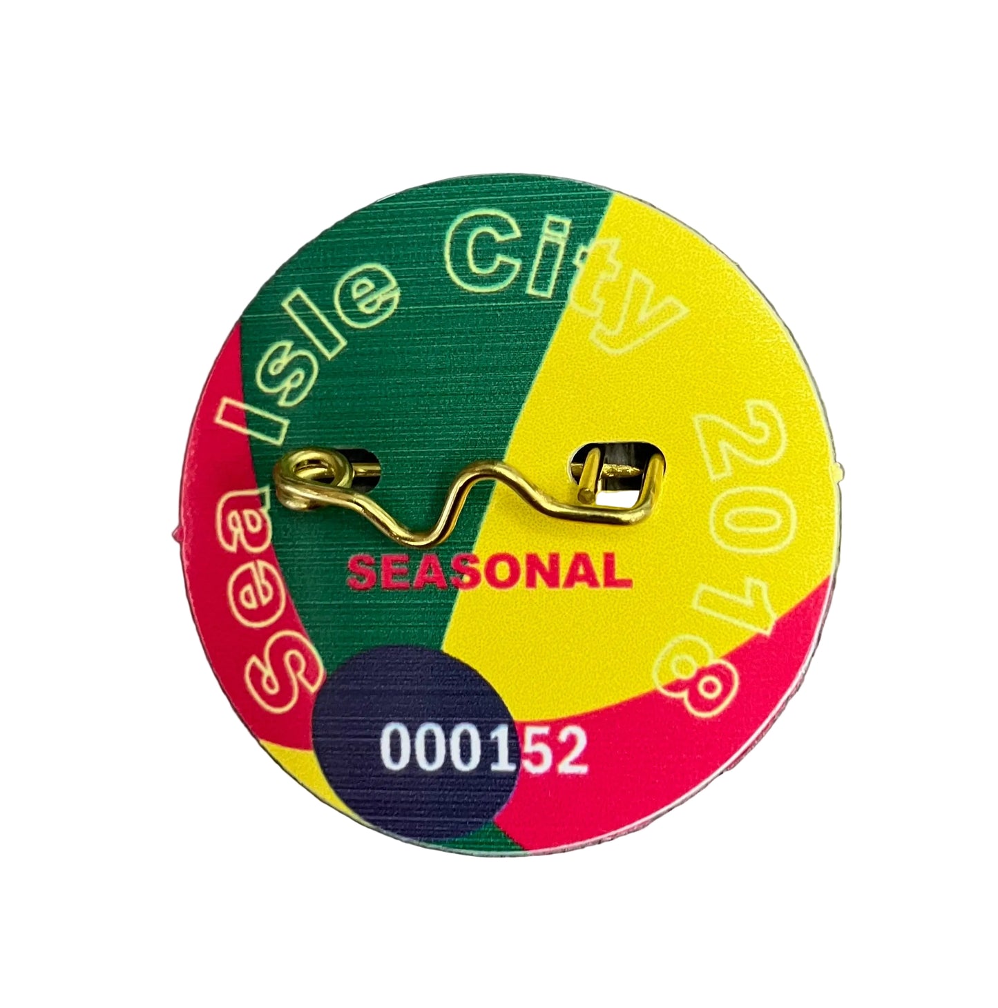 RETRO Sea Isle City 2018 Seasonal Beach Tag