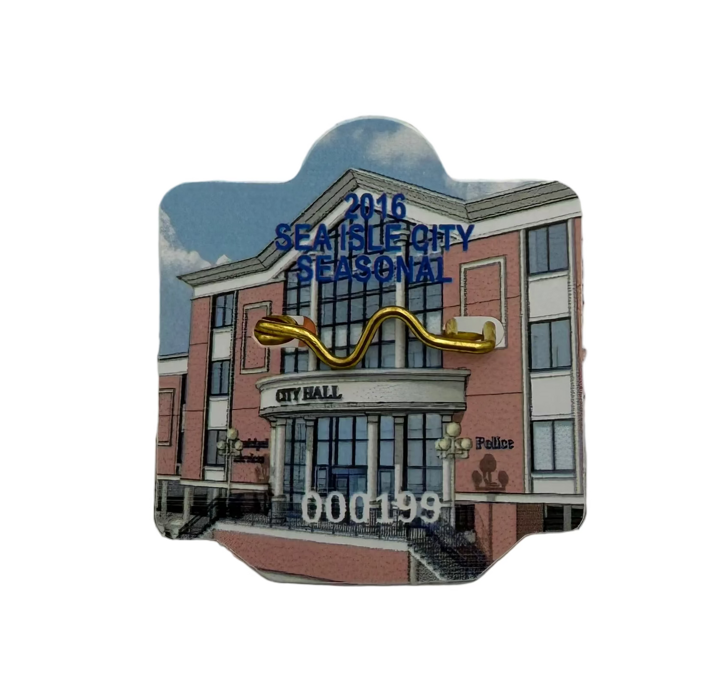 RETRO Sea Isle City 2016 Seasonal Beach Tag