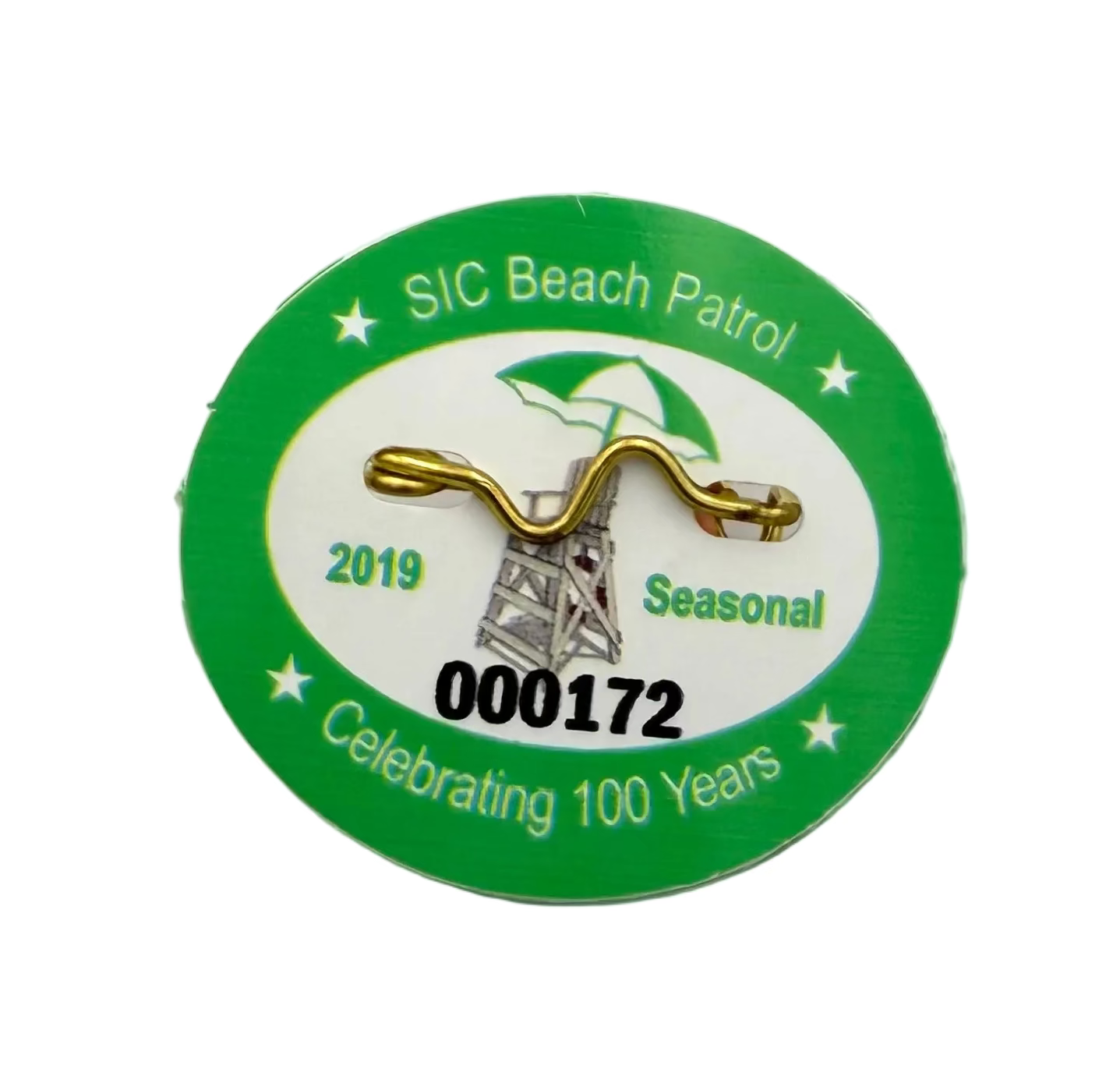 RETRO Sea Isle City 2019 Seasonal Beach Tag