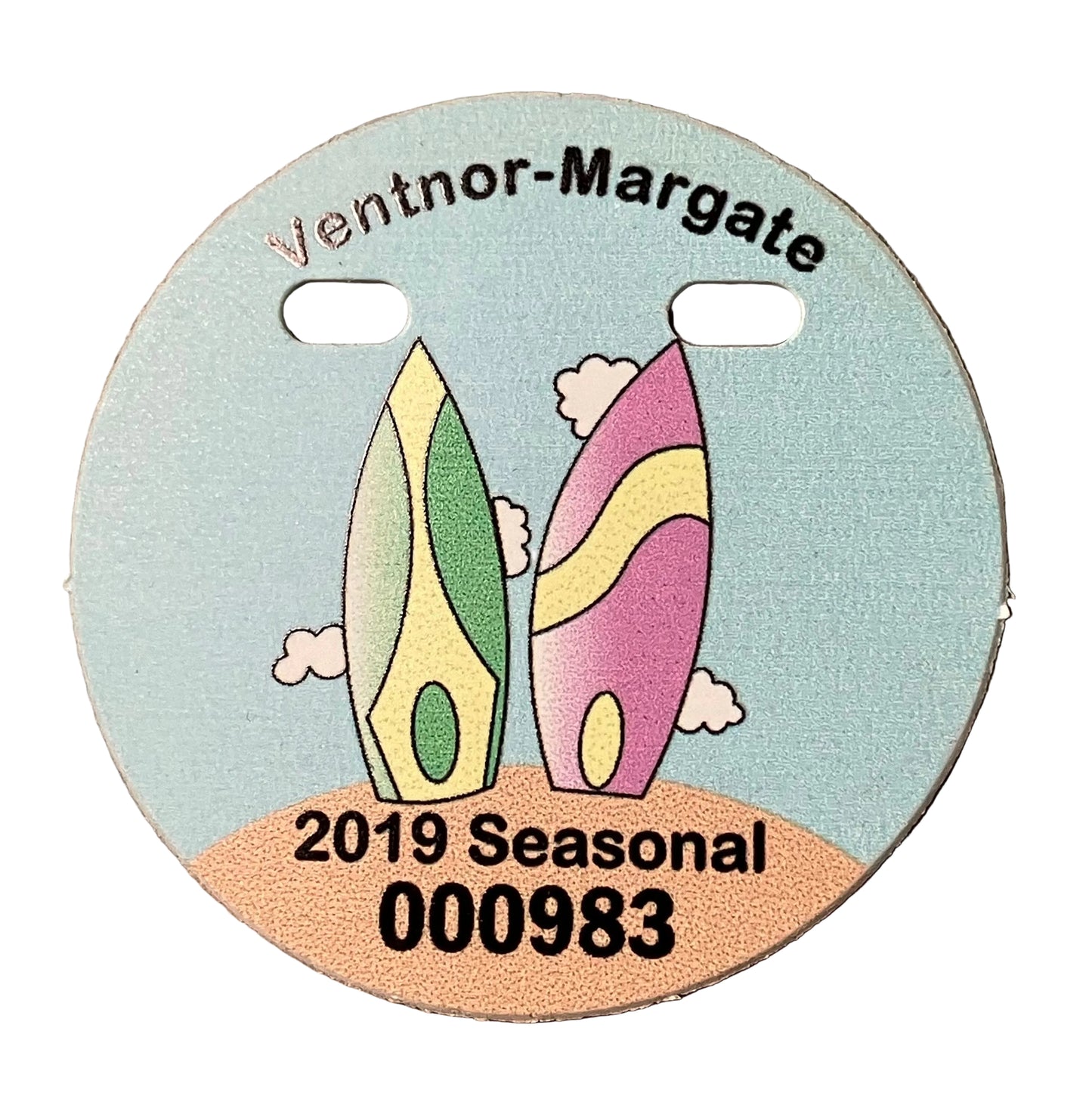 RETRO Ventnor 2019 Seasonal Beach Badge