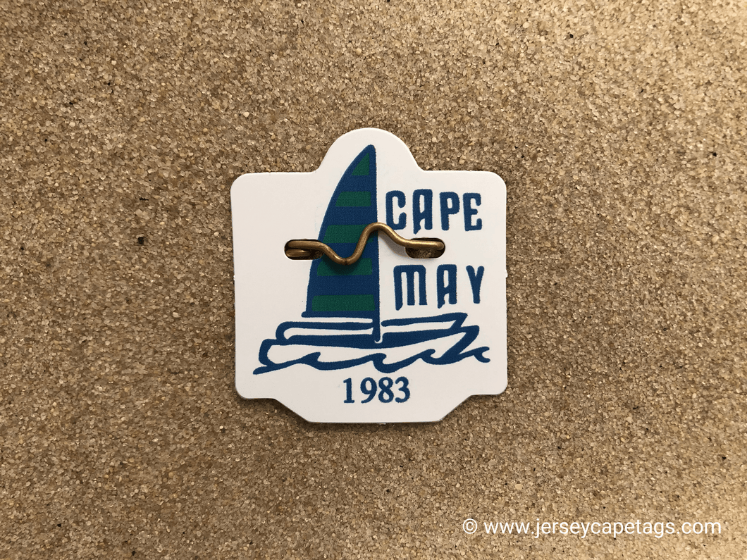 Cape May 1983 Seasonal Beach Tag