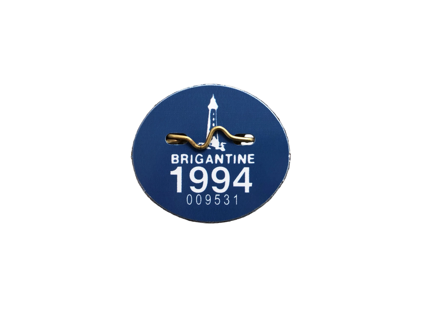 RETRO Brigantine 1994 Seasonal Beach Tag