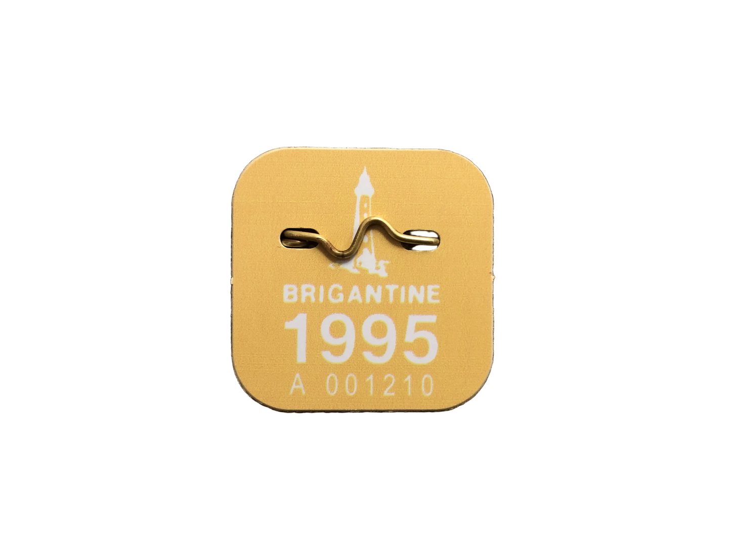 RETRO Brigantine 1995 Seasonal Beach Tag