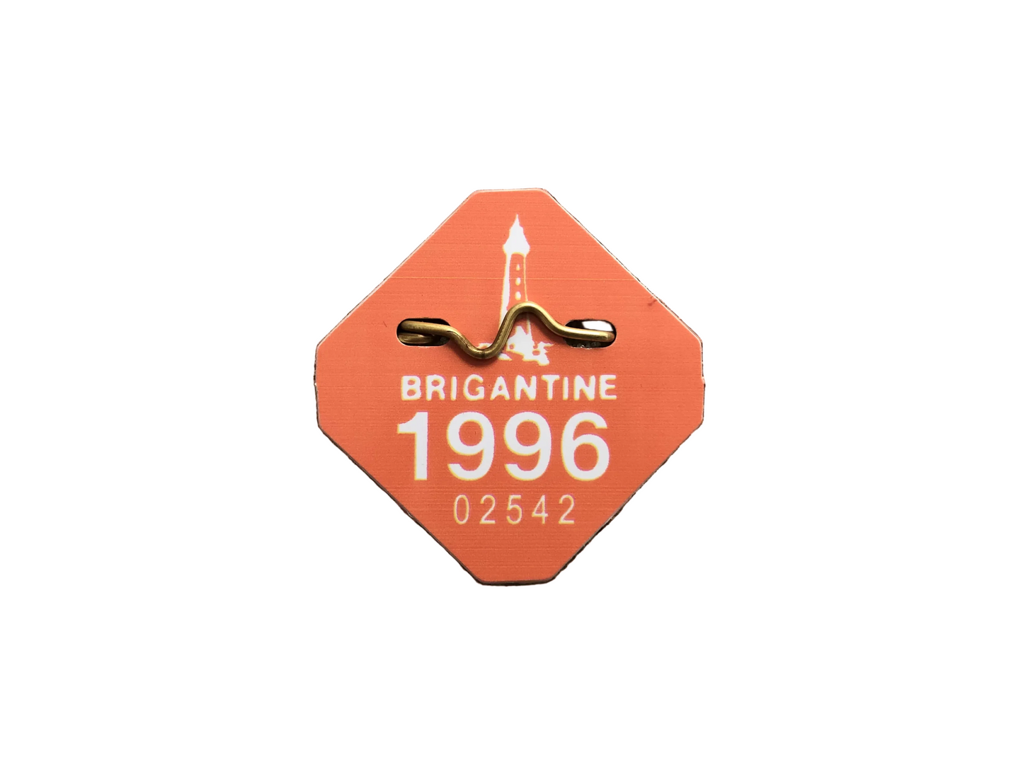 RETRO Brigantine 1996 Seasonal Beach Tag