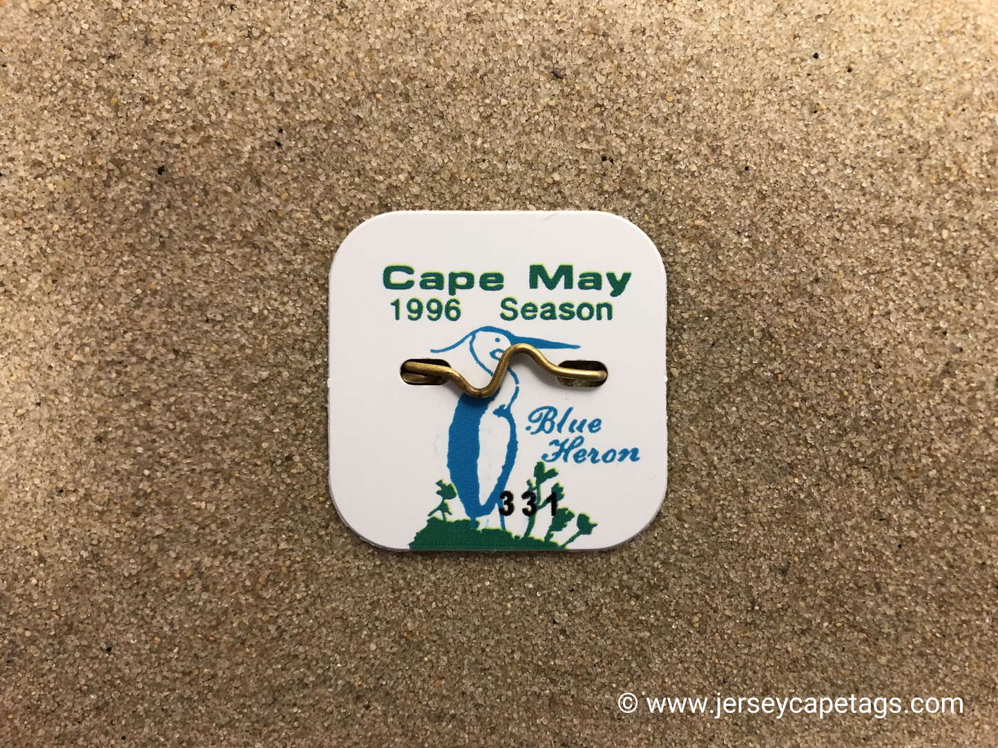 RETRO Cape May 1996 Seasonal Beach Tag