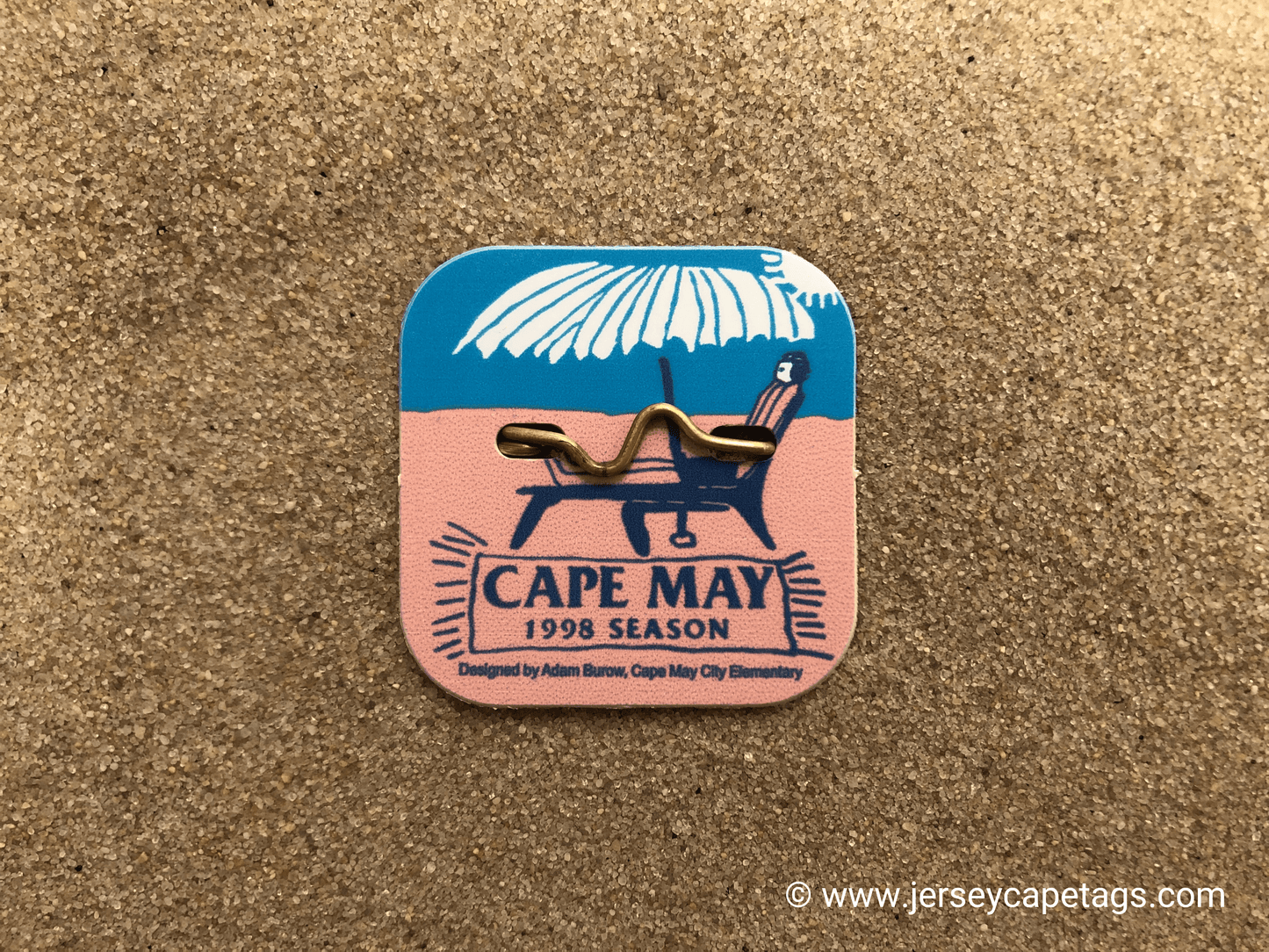 RETRO Cape May 1998 Seasonal Beach Tag