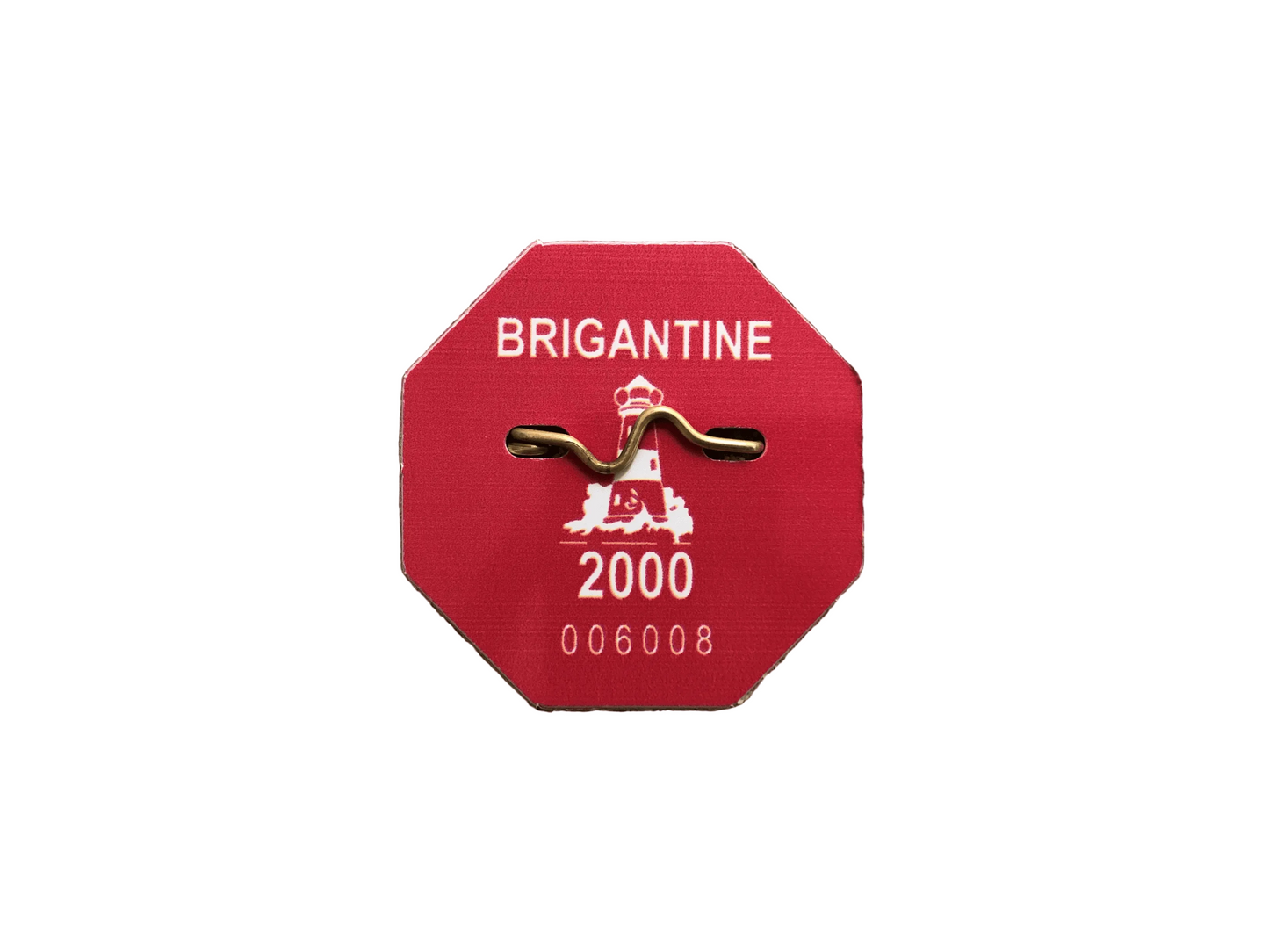 RETRO Brigantine 2000 Seasonal Beach Tag